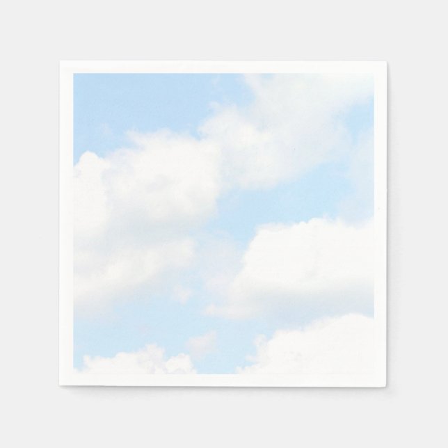 Serviette En Papier Nuages (Devant)