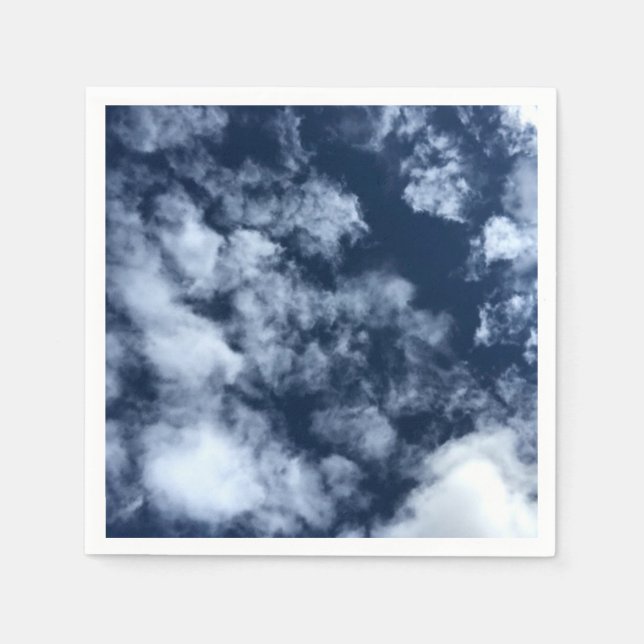Serviette En Papier Nuages - (Devant)