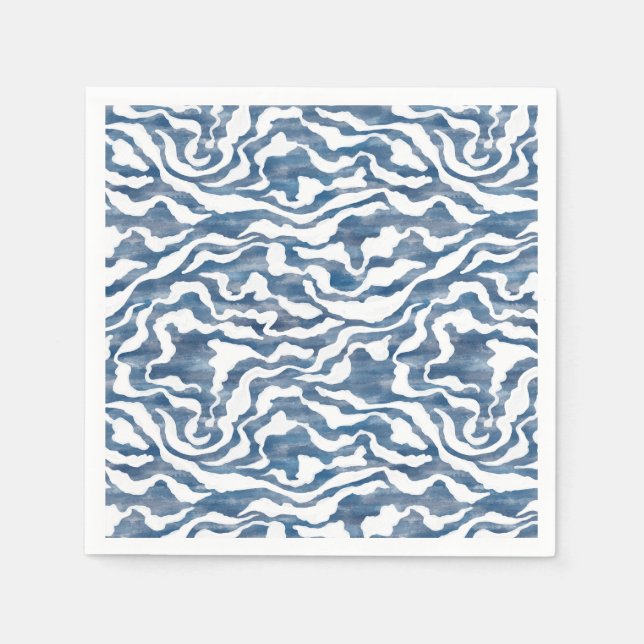 Serviette En Papier Nuages Abstraits (Devant)