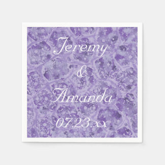Serviette En Papier Nuances de violet serviettes Abstraites personnali