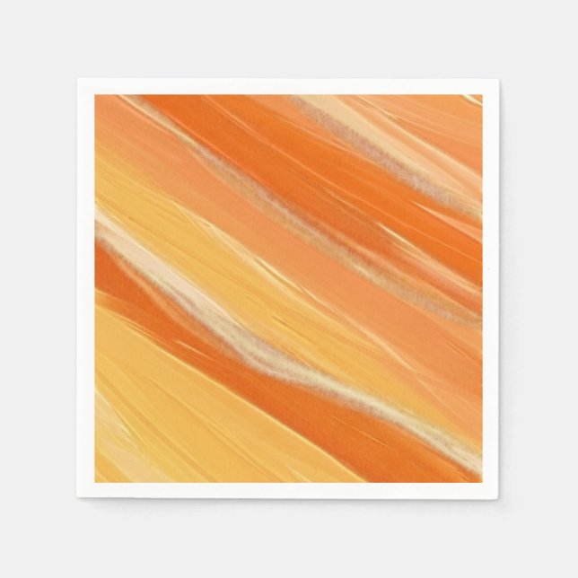Serviette En Papier Nuances d'orange (Devant)