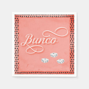 Serviette En Papier Nuit de jeu de dés Bunco