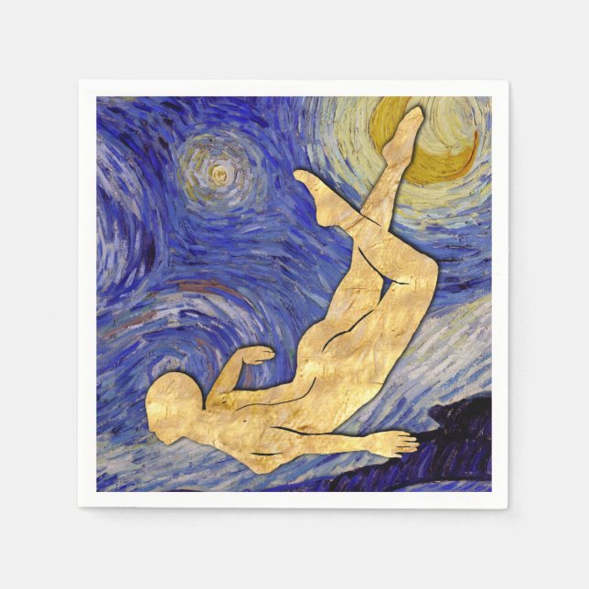 Serviette En Papier Nuit d'étoile Vincent Van Gogh (Devant)