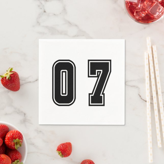 Serviette En Papier Numéro 07 (En situation)