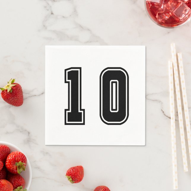 Serviette En Papier Numéro 10 (En situation)