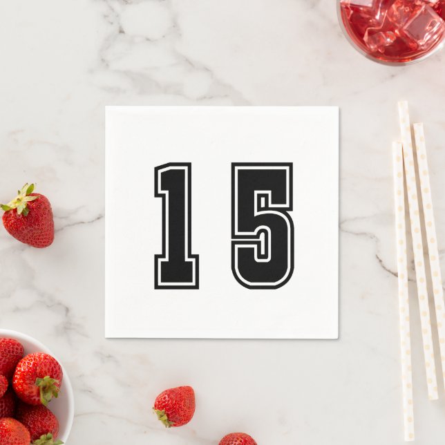 Serviette En Papier Numéro 15 (En situation)