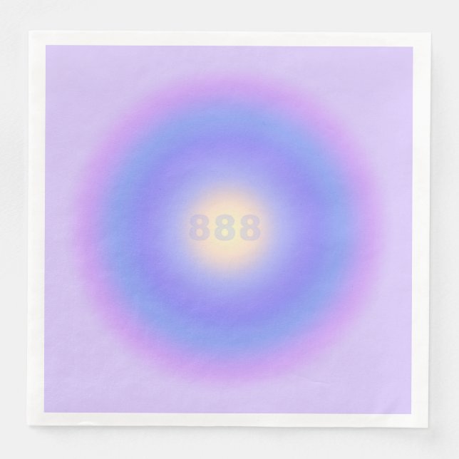 Serviette En Papier Numéro d'ange 888 Équilibre - Numéros d'ange Dégra (Devant)