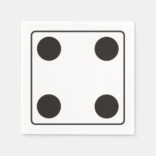 Serviette En Papier Numéros DICE de pips 4 + votre backgr.