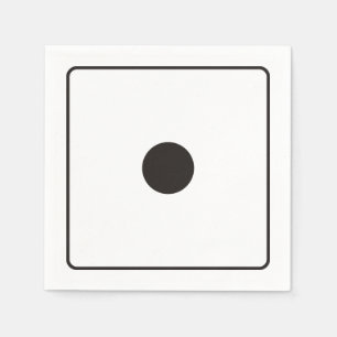 Serviette En Papier Numéros DICE des pips 1 + votre backgr.