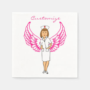 Serviette En Papier Nurse Angel Wings Thunder_Cove