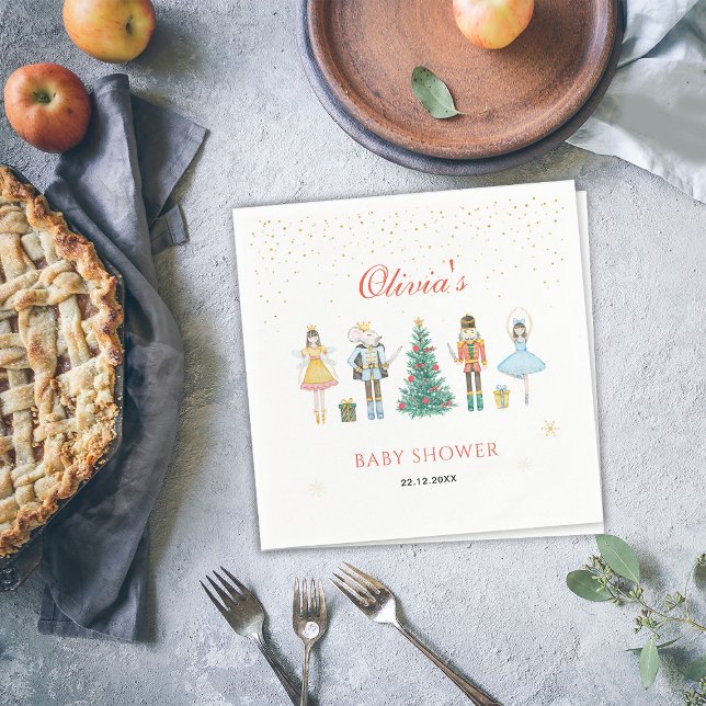 Serviette En Papier Nutcracker Baby shower de Noël Napkin (Créateur téléchargé)