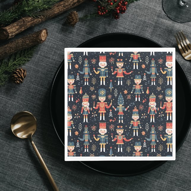 Serviette En Papier Nutcracker Elegance Festive Motif Collection (Créateur téléchargé)