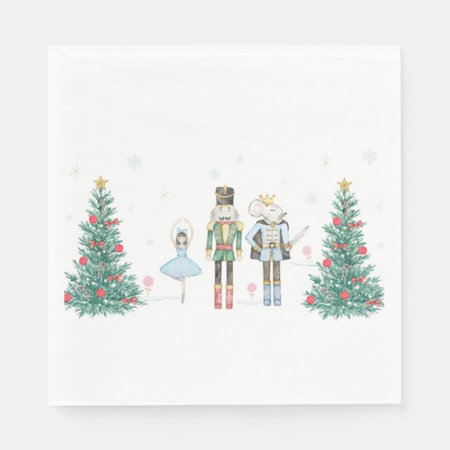 Serviette En Papier Nutcracker Napkins Pastel (Devant)