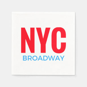 Serviette En Papier NYC Broadway