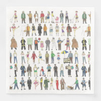 NYC New York City Illustrated Napkins