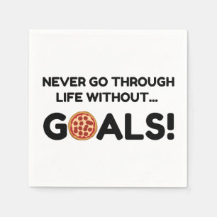 SERVIETTE EN PAPIER OBJECTIFS DE LA PIZZA