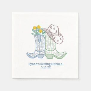 Serviette En Papier Obtenir Hittement Bachelorette Rodeo Cowgirl