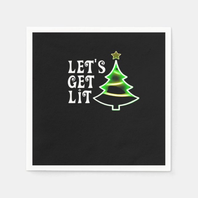 Serviette En Papier Obtenons Lit Design Adult Funny Christmas Essenti (Devant)