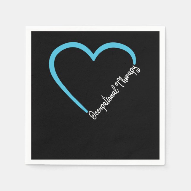 Serviette En Papier Occupational Therapist Occupational Therapy Heart (Devant)