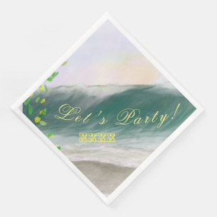 Serviette En Papier Ocean Beach Dinner Party
