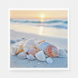 Serviette En Papier Océan Corail Mer Nature Bleu Turquoise Eau Plage