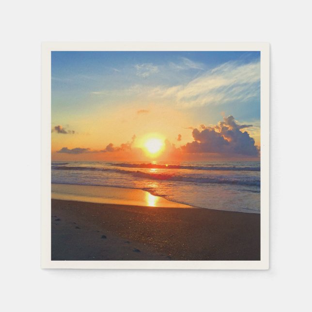 Serviette En Papier Ocean Sun (Devant)