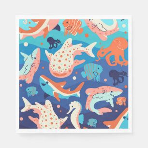 Serviette En Papier Ocean Wonders