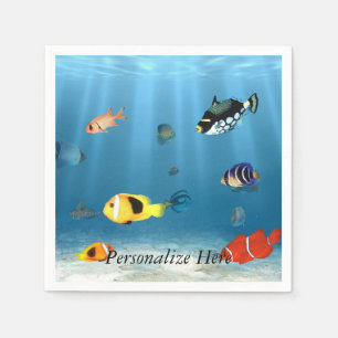 Serviette En Papier Océans Du Poisson