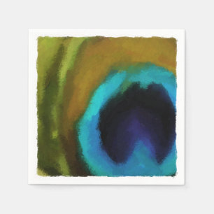 Serviette En Papier Oeil de plume de paocock