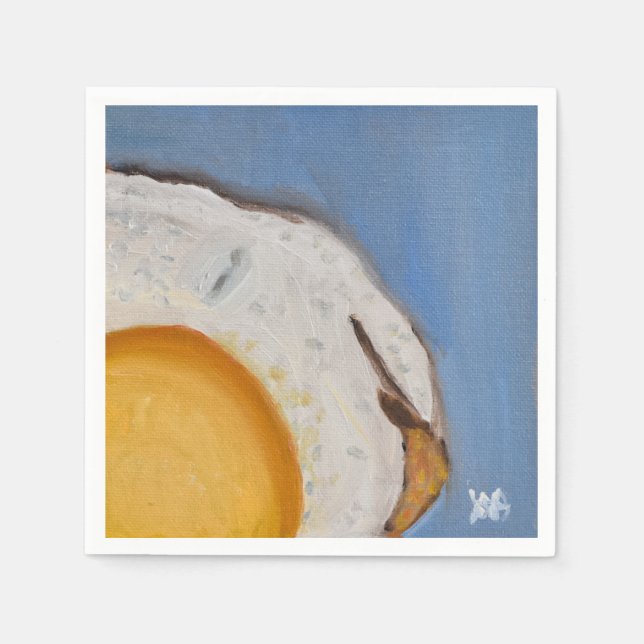 Serviette En Papier Œuf au plat (Devant)