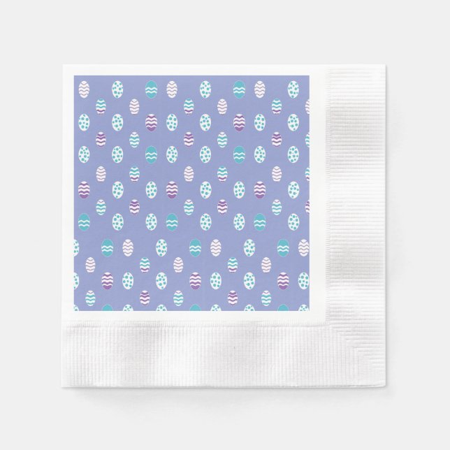 Serviette En Papier œuf de Pâques/pastel de printemps  (Devant)