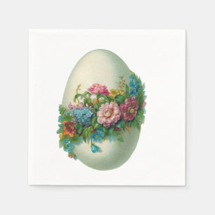 Serviette En Papier Oeuf victorien de fleur de Pâques !