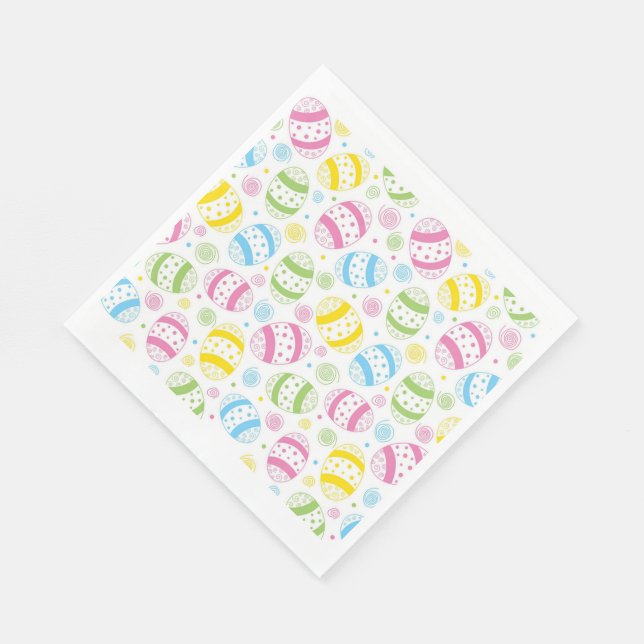 Serviette En Papier Œufs de Pâques (Coin)