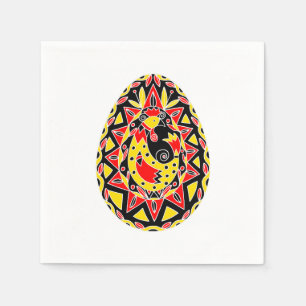 Serviette En Papier Oeufs de Pâques Pysanki