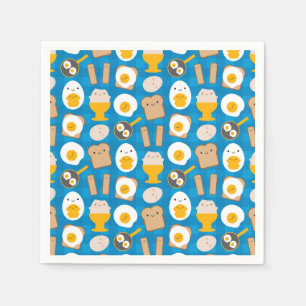 Serviette En Papier Oeufs Kawaii Pour Le Petit Déjeuner