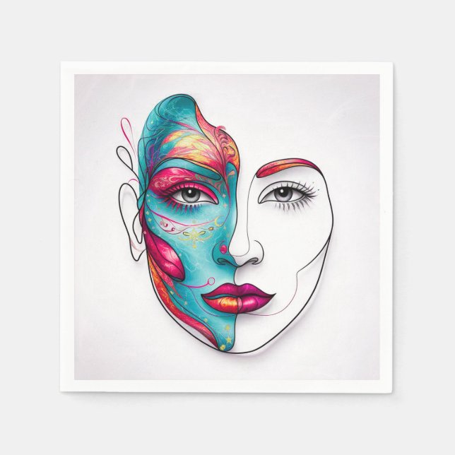 Serviette En Papier OEuvre d'art en ligne (Devant)