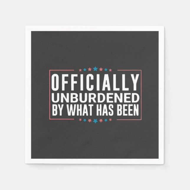 Serviette En Papier Officiellement déchargé par ce qui a été Trump (Devant)