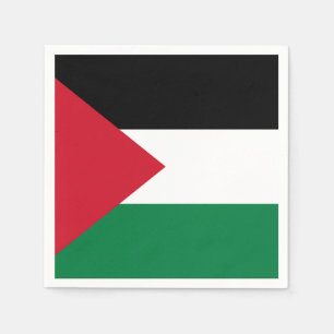 Serviette En Papier officiellement le drapeau de l'État de Palestine