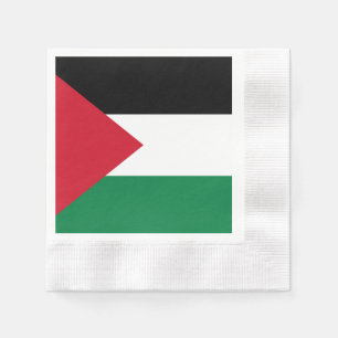 Serviette En Papier officiellement le drapeau de l'État de Palestine