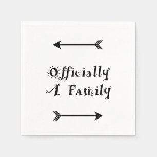 Serviette En Papier Officiellement une famille - Jour de l'adoption
