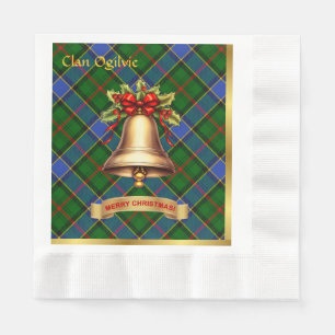 Serviette En Papier Ogilvie Personnalisé Tartan Noël
