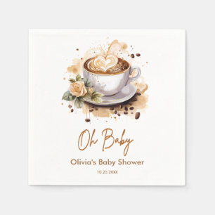 Serviette En Papier Oh Baby A Baby est en train de brasser Baby shower