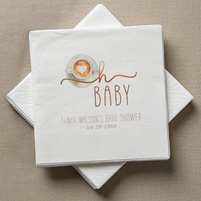 Serviette En Papier Oh Baby Baby shower café (Oh baby - Napkins)