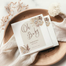 Oh Baby Boho Pampas Grass Baby shower neutre