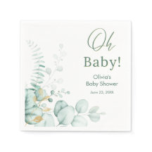 Oh Baby Eucalyptus Végétal Doré Baby Shower