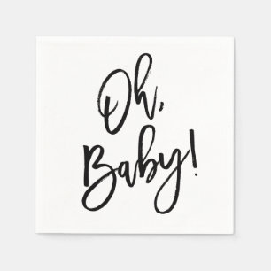 Serviette En Papier Oh Baby Genre Baby shower neutre Napkin