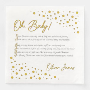 Serviette En Papier Oh Baby Paper Napkin