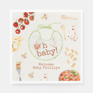 Serviette En Papier Oh Baby Pâtes & Tétines Fête de Naissance Neutre