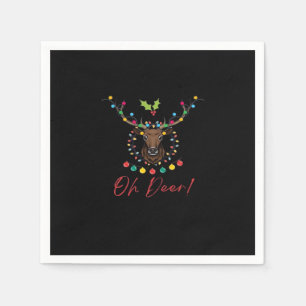 Serviette En Papier Oh Cerf Moderne Esthétique