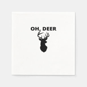 Serviette En Papier Oh cerf oh mon dieu Style artistique fantaisiste